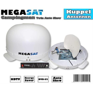 MEGASAT Campingman TAS Twin-Anschluss (Auto Skew) Satanlage mit automatischem Positionierer