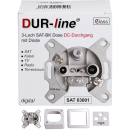 SAT-BK Antennendose 3- Loch (Durchgangsdose mit...