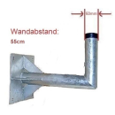 Wandhalter 30/40/55/60cm Wandabstand (60mm Mastdurchmesser f&uuml;r z.B. Wavefrontier T90)