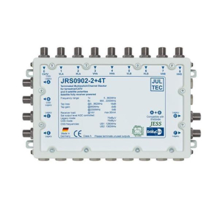 Jultec JRS0902-2+4T - Receiver Powered Stacker (Unicable Multischalter für 2 Satelliten mit 4x Legacy)