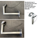 Alu-Wandhalter 20/25/35/45cm Wandabstand (Dur-Line WHA-Serie)