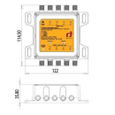 Unicable Multischalter INVERTO Black IDLP-UST101-CUO10-4PP (4 Unicable-Umsetzungen/SatCR + 1x Legacy-Ausgang)
