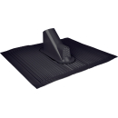 Alu- Dachpfanne mit Kabeldurchführung schwarz / rot...