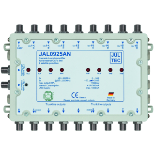 Jultec JAL0925AN Kaskadenstartverst&auml;rker 25dB mit Netzteil (Amplifier Launch 8-fach)