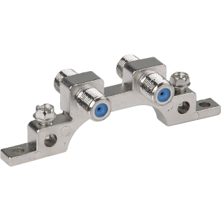 Potentialausgleichschiene f&uuml;r 2 Anschl&uuml;sse mit F-Anschluss-Technik (Polytron EB 2)