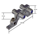 Potentialausgleichschiene f&uuml;r 2 Anschl&uuml;sse mit F-Anschluss-Technik (Polytron EB 2)