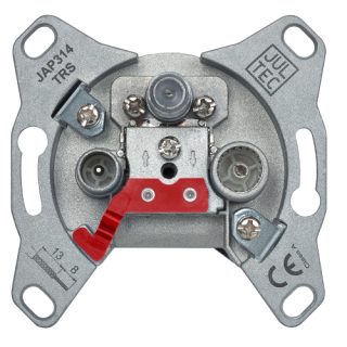 Jultec JAP314TRS programmierbare Antennendose f&uuml;r Unicable / JESS (Schutzschaltung/ Durchgangsdosedose / 14db)