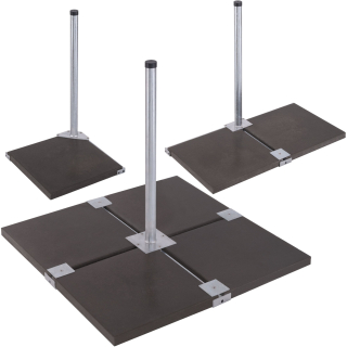 Herkules Balkonst&auml;nder/ Plattenst&auml;nder f&uuml;r 1-4 Gehwegplatte (feuerverzinkt oder Edelstahl / 90cm L&auml;nge)