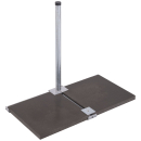 Herkules Balkonst&auml;nder/ Plattenst&auml;nder f&uuml;r 1-4 Gehwegplatte (feuerverzinkt oder Edelstahl / 90cm L&auml;nge)