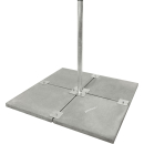 Stabilo Universal Balkonst&auml;nder/ Plattenst&auml;nder f&uuml;r 4 Gehwegplatten (Stahl feuerverzinkt oder Edelstahl / 90cm L&auml;nge)