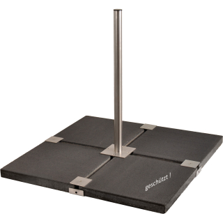Herkules Edelstahl Balkonst&auml;nder/ Plattenst&auml;nder f&uuml;r 4 Gehwegplatte (90cm L&auml;nge)