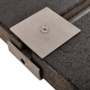 Herkules Edelstahl Balkonst&auml;nder/ Plattenst&auml;nder f&uuml;r 4 Gehwegplatte (90cm L&auml;nge)