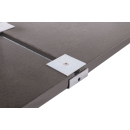 Herkules Edelstahl Balkonst&auml;nder/ Plattenst&auml;nder f&uuml;r 4 Gehwegplatte (90cm L&auml;nge)