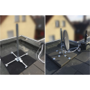 Herkules Edelstahl Balkonst&auml;nder/ Plattenst&auml;nder f&uuml;r 4 Gehwegplatte (90cm L&auml;nge)