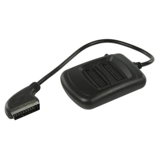 Umschaltbare Scart Verteilerbox (Scart Stecker auf 2x Scart Buchse - 0,50m - schwarz)