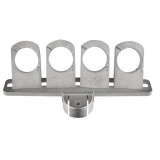 Multifeedhalterung 4-fach f&uuml;r GigaBlue 80/85/100 + Dur-Line 80/90 Antennen (3-Grad tauglich / Alu)