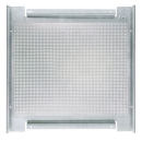 Lochblechplatte 40x40cm mit Potentialausgleich-Aufbau (incl. Dienstleistung)