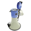 Megaphone / Megafon 25 Watt mit abnehmbarem Mikrofon + eingebauter Sirene + Trillerpfeife (regelbare Lautst&auml;rke)