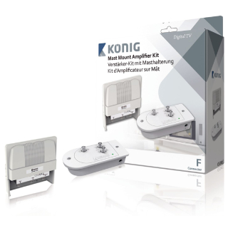 Einspeiseweiche Antennenweiche VHF/DAB+ und UHF/DVB-T/DVB-T2 auf ein Koaxkabel mit Verst&auml;rker