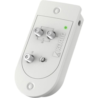 Professioneller TV-Verstärker 15dB mit 2 Ausgängen und Rückkanal-tauglich 5-65 MHz