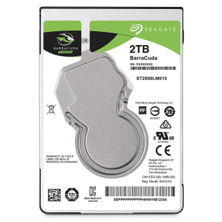 Festplatte Seagate BarraCuda ST2000LM015, 2.5 Zoll, 2000GB/2TB, intern bulk, SATA3 6Gb/s - 5400 rpm