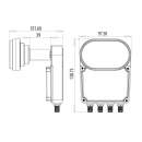 Inverto Black Plus Monoblock Quad LNB IDLB-QUDM22-MN003-8PP (4 Teilnehmer / 3 Grad)