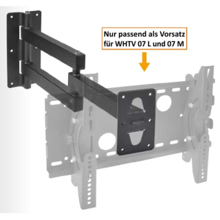 Dur-Line WHTV 07 SA TV-Schwenkarm/-Wandhalterung f&uuml;r LED-/LCD-/Plama-TV (3 Gelenke)