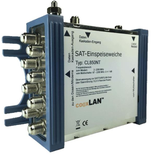 co@xLAN CL850NT Universal-Einspeiseweiche 8-fach (bis 500MBits / incl. Steckernetzteil)