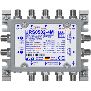 Jultec JRS0502-4M - Receiver Powered Stacker (Unicable Multischalter)