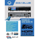 GigaBlue UHD Quad 4K Sat- / Hybrid Receiver 2x DVB-S2 (FBC-Tuner) + DVB-C/T/T2 optional (HDD w&auml;hlbar)