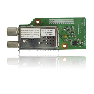 Twin DVB-C/T2 Tuner V2 f&uuml;r GigaBlue UHD Quad 4K, UHD UE 4K und HD X2 (h.265 tauglich)