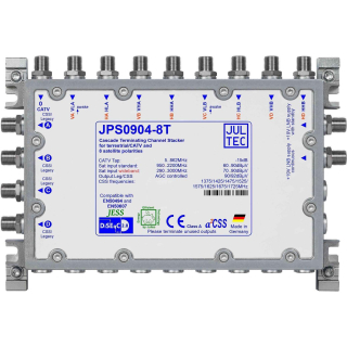 Jultec JPS0904-8T/M Unicable EN50494 Einkabelumsetzer f&uuml;r 2 Satelliten (4x8 UBs/IDs/Umsetzungen)