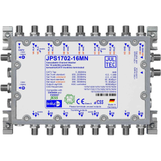 Jultec JPS1702-16MN JESS EN50607 Einkabelumsetzer f&uuml;r 4 Satelliten (2x16 UBs/IDs/Umsetzungen)