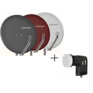 Satanlage für 1 Teilnehmer (Dur-Line 85/90 Select Antenne + Inverto Single LNB)