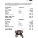 co@xLAN CL502S Sat-Daten-Stichleitungsdose 3-Loch (2-2150 MHz)