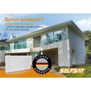 Unsichtbare Satantenne SelfSat H30D4+ Quad (f&uuml;r 4 Teilnehmer/ Anschl&uuml;sse / mit Fensterhalterung)