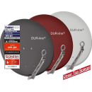 &Ouml;k&ouml;-Energie-Spar Satanlage f&uuml;r 8 Teilnehmer (Dur-Line 75/80 Select hellgrau + Multischalter JULTEC JRM0508T + Polytron Quattro LNB)