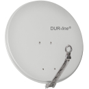 &Ouml;k&ouml;-Energie-Spar Satanlage f&uuml;r 8 Teilnehmer (Dur-Line 75/80 Select hellgrau + Multischalter JULTEC JRM0508T + Polytron Quattro LNB)