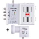 Dur-Line UKS 146 Einkabel-Set mit 1x Dur-Line UK124 JESS/dCSS LNB (24 Teilnehmer / 1 Satellit / 4x6 UBs via Unicable EN50494)