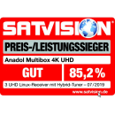 Anadol MULTIBOX 4K UHD E2 Linux Receiver DVB-S2 + DVB-C/T2 Tuner