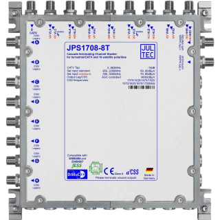 Jultec JPS1708-8T/M JESS EN50607 Einkabelumsetzer f&uuml;r 4 Satelliten (8x8 UBs/IDs/Umsetzungen)