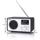 FORST Digitalradio DABIO 5 mit deutscher Beschriftung und gro&szlig;z&uuml;gigem Display, DAB+- / UKW-Radio, Weckfunktion
