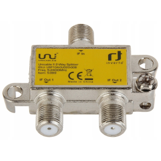 Unicable 2-fach Verteiler/Splitter Inverto IDLP-USP1O4-OUO2O-OOB mit Diodenentkopplung (speziell für Unicable-/JESS-Systeme)