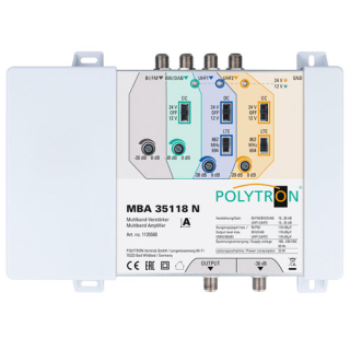Polytron MBA 35118 N Multibandverst&auml;rker 30-35db, 47-862 MHz (RED kompatibel, LTE-f&auml;hig)