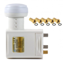 Anadol Unicable LNB 8x Unicable + 2x Legacy-Ausgang LTE geschirmt (Einkabel-LNB / EN50494)