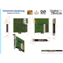 Digital Devices OctopusCI S2 Pro Advanced Twin DVB-S2 UHD / 4K (PCIe Slot / Twin-CI Slot / Unicable EN50494 / JESS EN50607)