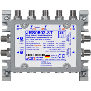Jultec JRS0502-8M/T/X - Unicable Multischalter (2x8 UBs/IDs/Umsetzungen- a&sup2;CSS2 Technologie)