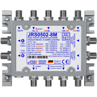 Jultec JRS0502-8M - Unicable Multischalter (2x8 UBs/IDs/Umsetzungen- a&sup2;CSS2 Technologie)