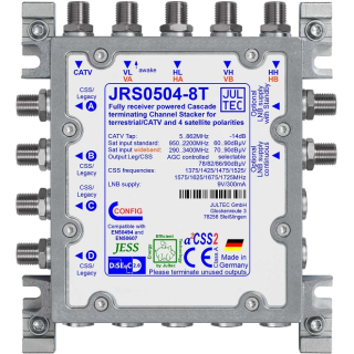 Jultec JRS0504-8T - Unicable Multischalter (4x8 UBs/IDs/Umsetzungen- a&sup2;CSS2 Technologie)