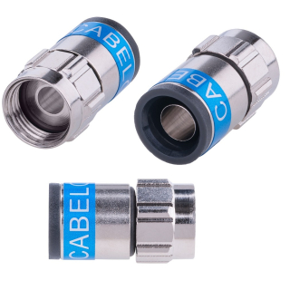 Cabelcon F-6-TD SELF INSTALL 5.1 NI True Drop / F-Kompressionsstecker f&uuml;r RG6 Koaxkabel (F-Stecker)